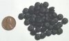 50 3x8mm Matte Black Rondelle Beads